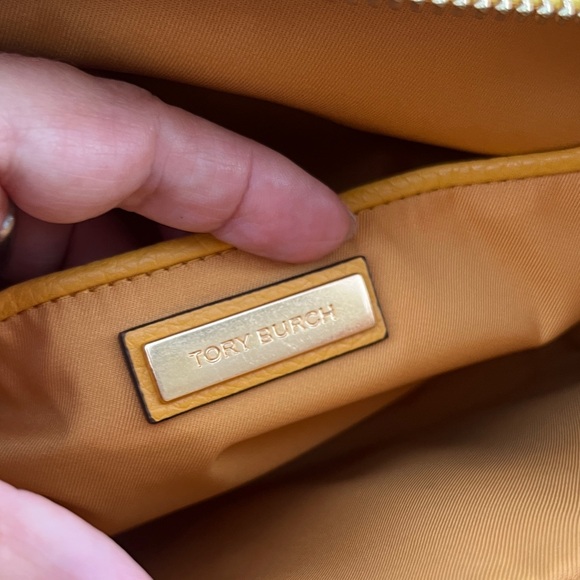 NWT Tory Burch McGraw Yellow Plaid Leather Crossbody Bag - Picture 12 of 13